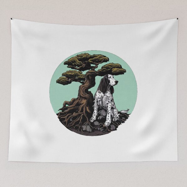 Item preview, ENGLISH SETTER BONSAI TREE T-SHIRT designed and sold by setterman1984.