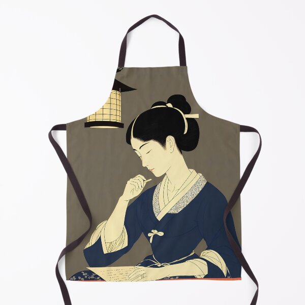 Item preview, Ukiyo-e Japanese Art - Woman by a Lantern designed and sold by allovervintage.