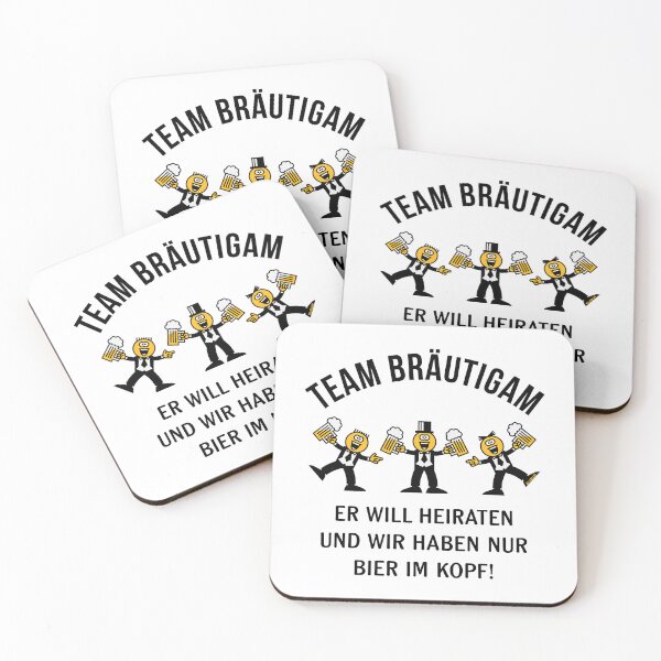 Item preview, Team Groom (JGA / Caricature / Bier Im Kopf / 3C / Black) designed and sold by Roderix.