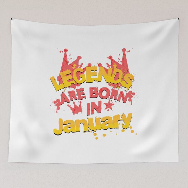 Item preview, Legends are born in January designed and sold by Melcu.