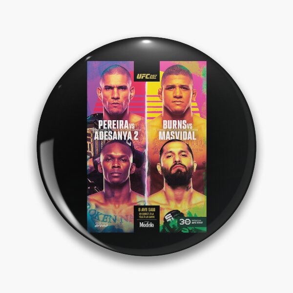 Item preview, OFFICIEL UFC 287 MIAMI_nbsp_ Pereira contre Adesanya 2_nbsp_ Masvidal contre Burns classique designed and sold by WisGraphiDesign.