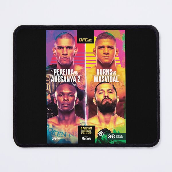 Item preview, OFFICIEL UFC 287 MIAMI_nbsp_ Pereira contre Adesanya 2_nbsp_ Masvidal contre Burns classique designed and sold by WisGraphiDesign.