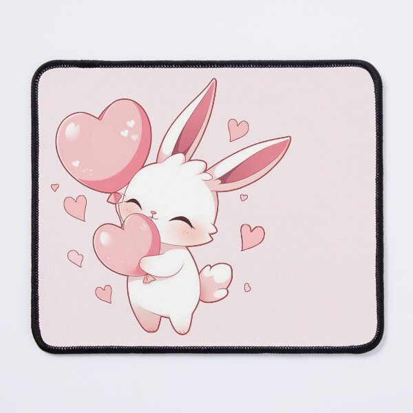 Item preview, White rabbit girl- balloon heart designed and sold by Artxplor.