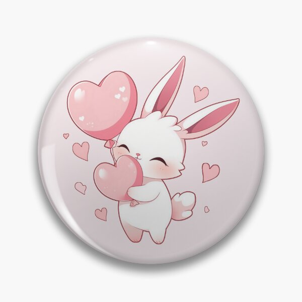 Item preview, White rabbit girl- balloon heart designed and sold by Artxplor.
