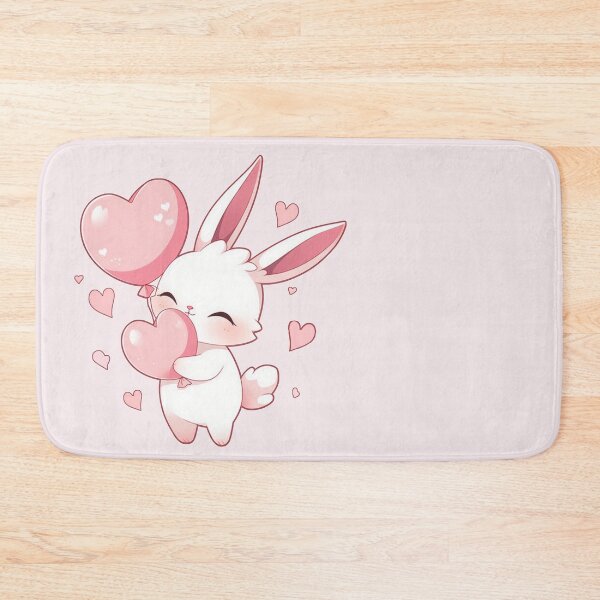 Item preview, White rabbit girl- balloon heart designed and sold by Artxplor.