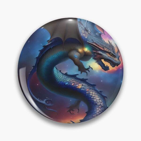 Aperçu de l'œuvre fond de dragon de galaxie avec un long dragon ailé aux couleurs phénoménales créée et vendue par PlayDifferent ⭐⭐⭐⭐⭐.