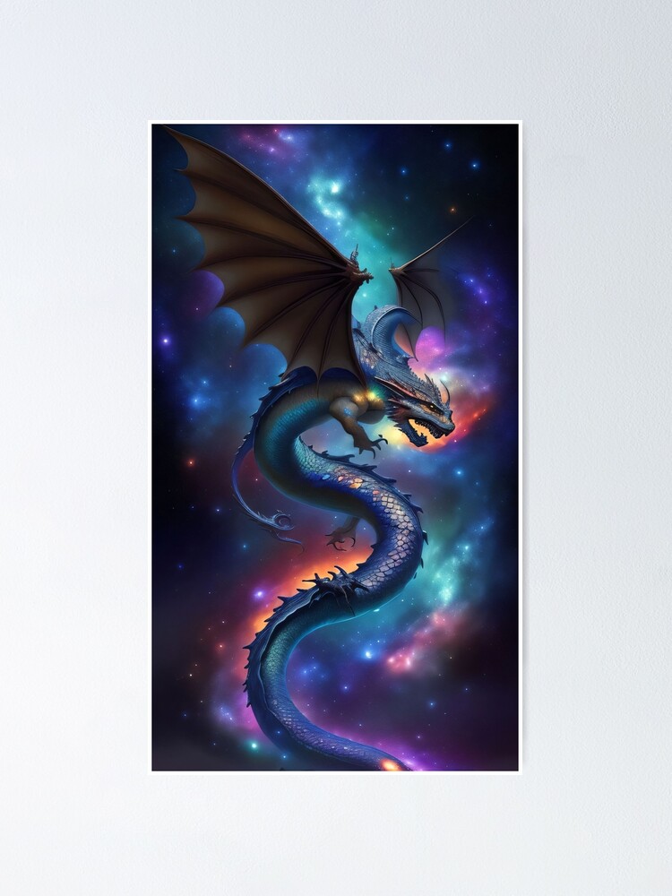 Galaxy Dragon – enchanting canvas wall art – Photowall