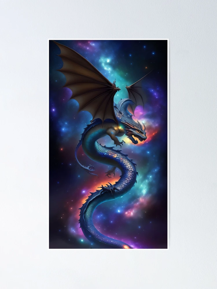 Galaxy Dragon – enchanting poster – Photowall