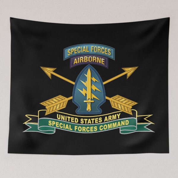 Item preview, Army - US Army Special Forces Command - SSI w Br - Ribbon X 300 designed and sold by Military Insignia Products.