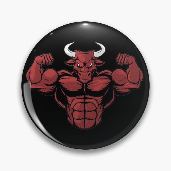Item preview, ANGRY MUSCLE BULL (BLACK) designed and sold by RUBYAL.