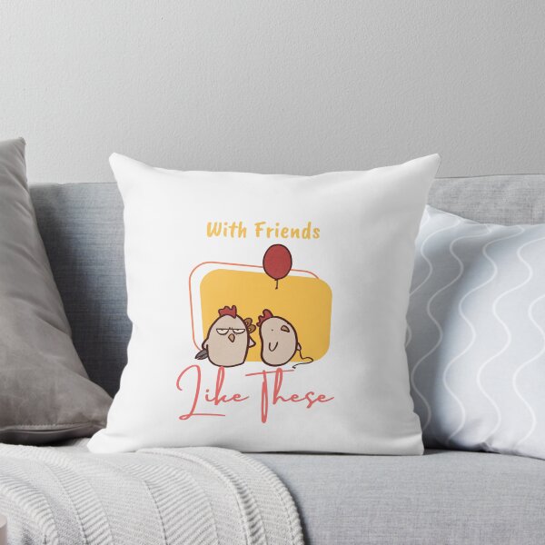 Item preview, With Friends like These Funny Cartoon Chicken Pals designed and sold by ThumboArtBumbo.