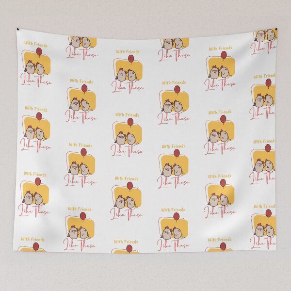 Item preview, With Friends like These Funny Cartoon Chicken Pals designed and sold by ThumboArtBumbo.