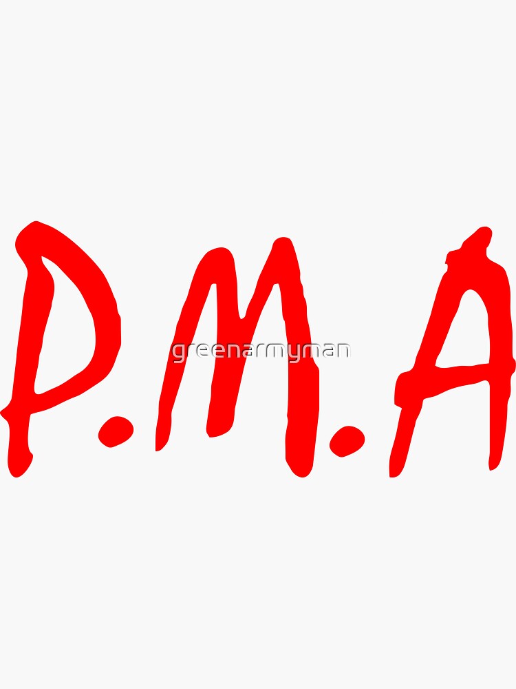 Thumbnail 3 of 3, Sticker, PMA designed and sold by greenarmyman.