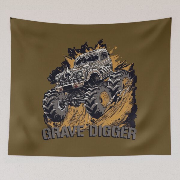 Item preview, Grave Digger Monster Truck designed and sold by DigitalArt BoutiqueRS.