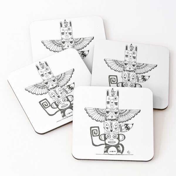 Item preview, wild totem in white designed and sold by eli gallego.