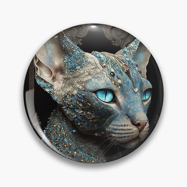Item preview, Sphinx Cat,Iridescent Glittery Gems designed and sold by GemstoneandLeaf.