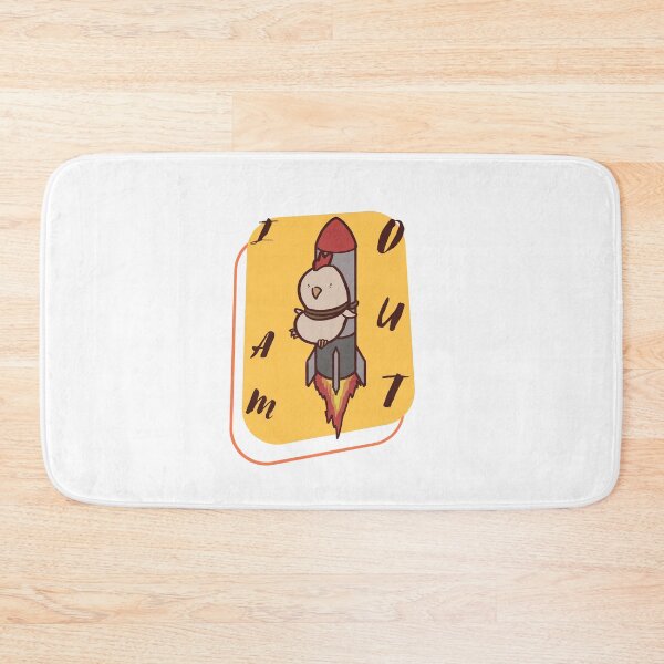 Item preview, I'm Out funny cartoon chicken rocket designed and sold by ThumboArtBumbo.