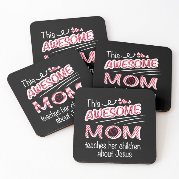 Item preview, Awesome Mom - white designed and sold by SweetCreekFaith.