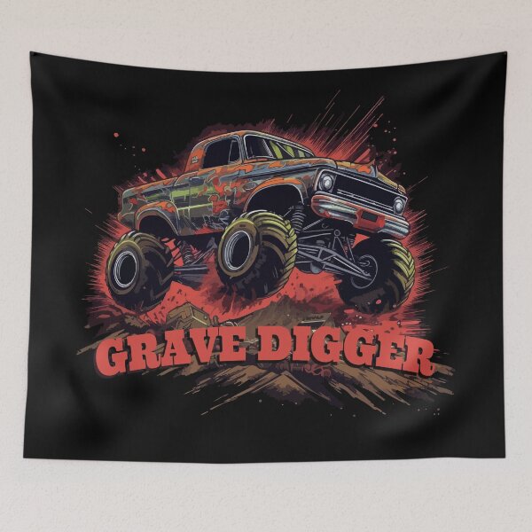 Item preview, Grave Digger Monster Truck designed and sold by DigitalArt BoutiqueRS.