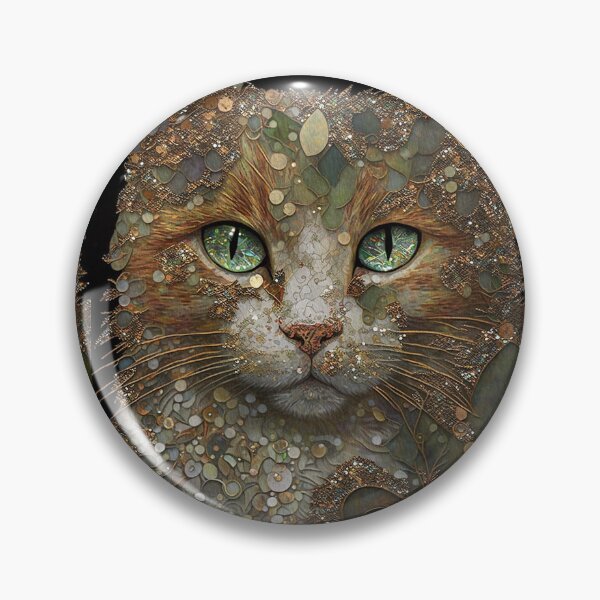 Item preview, Orange Tabby Cat,Iridescent Glittery Gems designed and sold by GemstoneandLeaf.