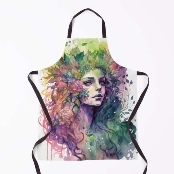 Item preview, Nature Goddess - Woodland Witchy Forest Greenwoman designed and sold by MoonBohemian.
