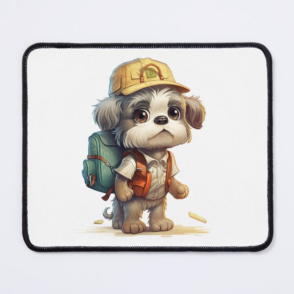 Artikelvorschau, Animated Dog with Backpack entworfen und verkauft von FireScreen.