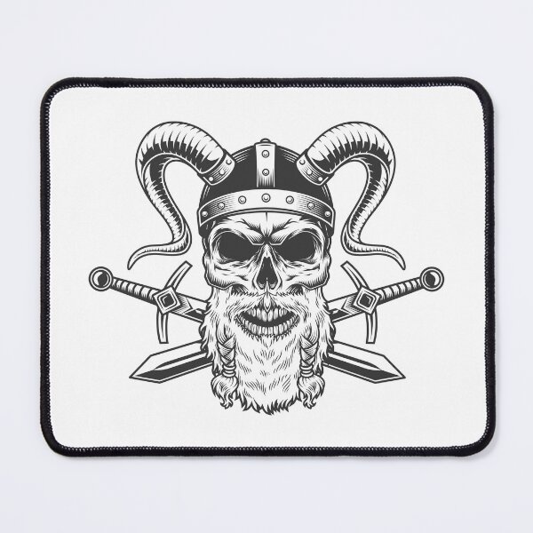 Item preview, Viking Skull with Swords designed and sold by SeedsplashMerch.