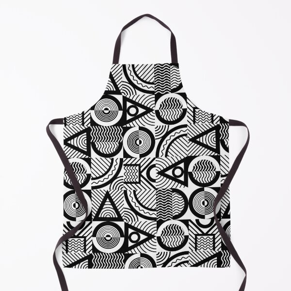 Item preview, Abstract Black and White Geometric Shapes Pattern designed and sold by mrhighsky.