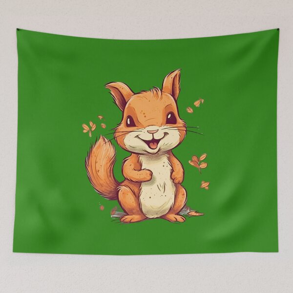 Item preview, Happy Squirrel Funny Little designed and sold by michallaga.