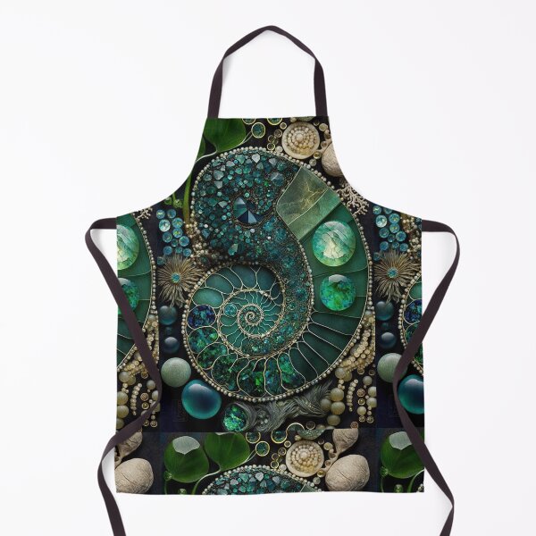 Item preview, Glittery Organic Sea Shells, Teal,Green,Gold designed and sold by GemstoneandLeaf.