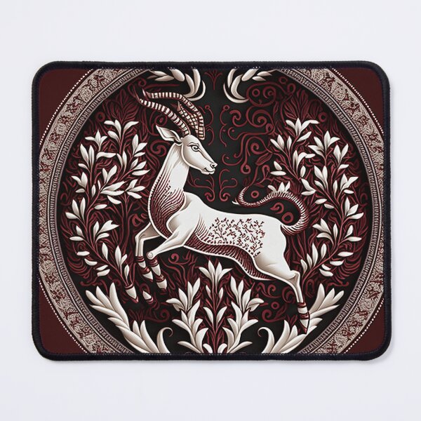 Item preview, Capricorn Zodiac in Tatreez style designed and sold by Designsderemi.