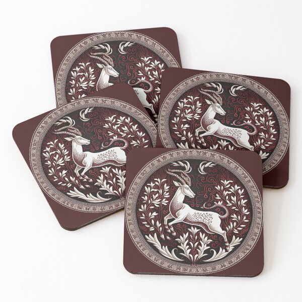 Item preview, Capricorn Zodiac in Tatreez style designed and sold by Designsderemi.