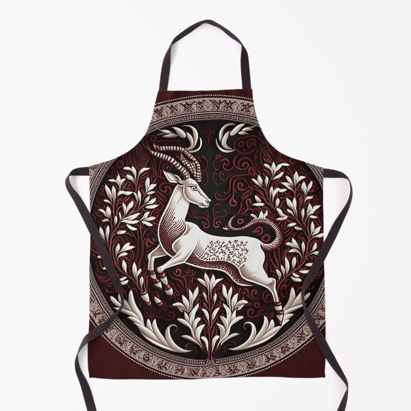 Item preview, Capricorn Zodiac in Tatreez style designed and sold by The Retro Stop.