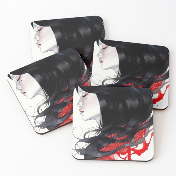 Item preview, Animated Woman with Long Black Hair in Profile designed and sold by FireScreen.