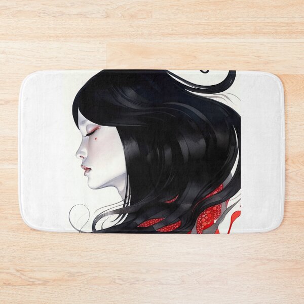 Item preview, Animated Woman with Long Black Hair in Profile designed and sold by FireScreen.