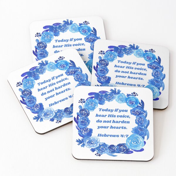 Item preview, Hebrews 4:7 - Today if you hear His voice, do not harden your hearts.  designed and sold by FlutterByH.