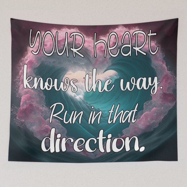 Item preview, Rumi Quote "Your heart knows the way, run in that direction" designed and sold by Jenson Major.