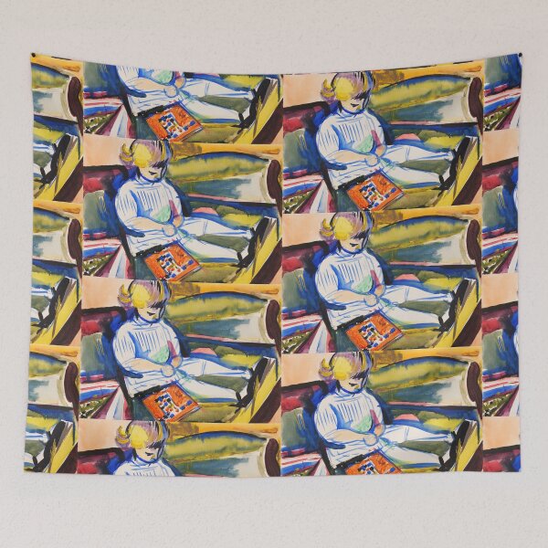 Item preview, Henry Lyman Saÿen - Child on Sofa c. 1914-1918 - Fauvism and Cubism Modern Art designed and sold by Vintage-TM.