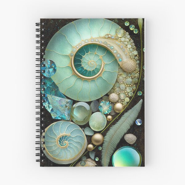 Item preview, Glittery Organic Sea Shells,Teal,Green designed and sold by GemstoneandLeaf.
