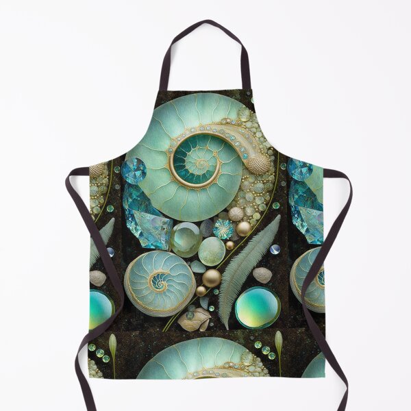 Item preview, Glittery Organic Sea Shells,Teal,Green designed and sold by GemstoneandLeaf.
