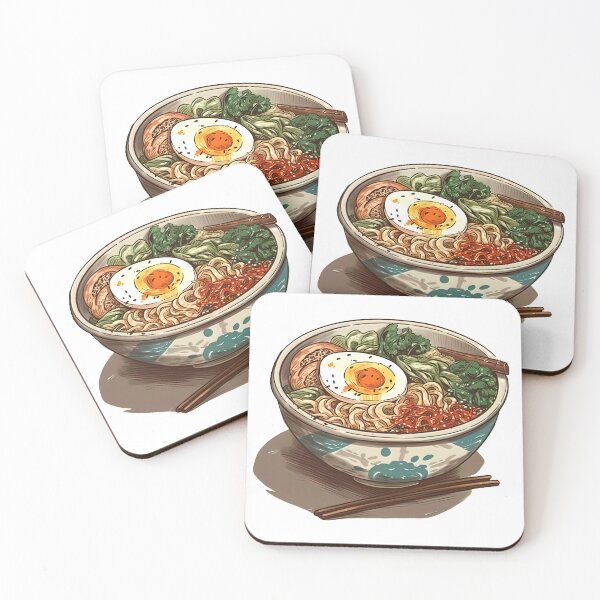 Item preview, anime ramen bowl with an egg art designed and sold by Dreamakerstudio.