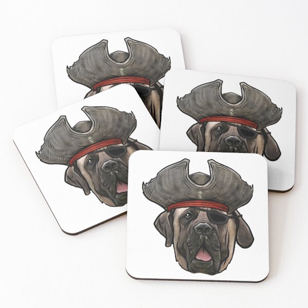 Item preview, English Mastiff Pirate designed and sold by whyitsme.