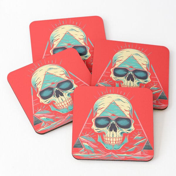 Item preview, Neon cool reaper skull designed and sold by TheInspiredAI.