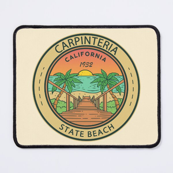 Item preview, Carpinteria State Beach California Circle Badge designed and sold by KrisSidDesigns.