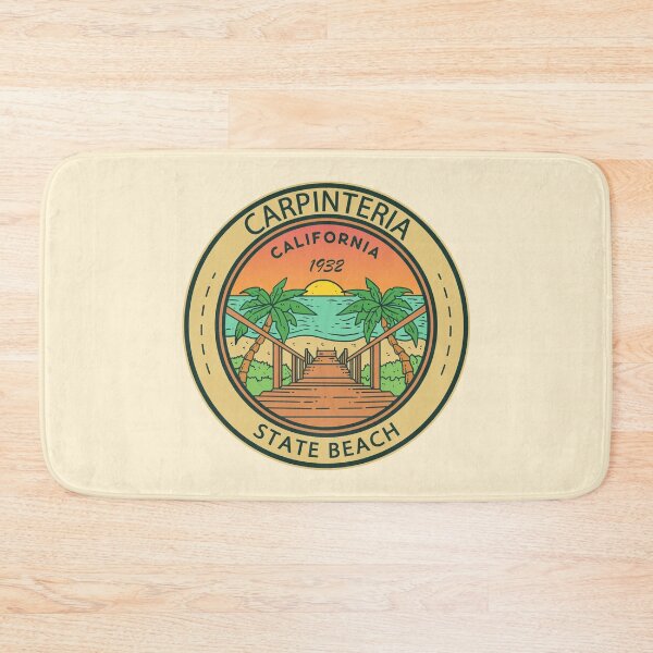Item preview, Carpinteria State Beach California Circle Badge designed and sold by KrisSidDesigns.