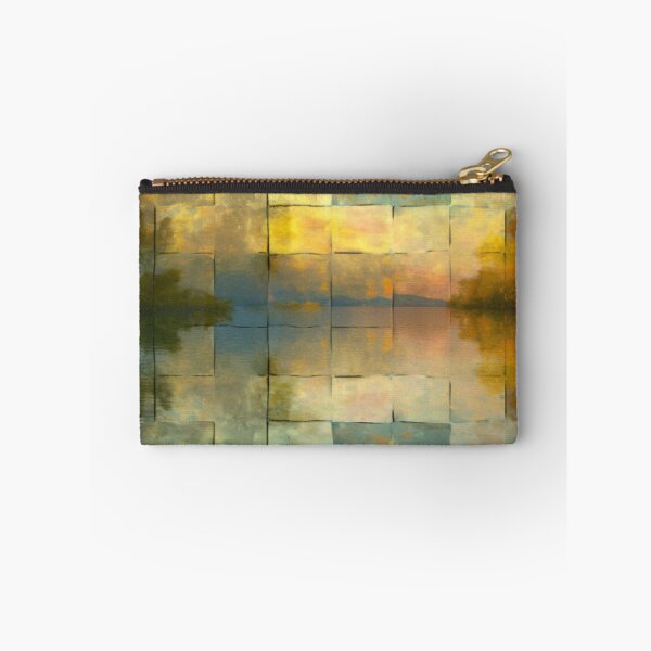 Item preview, Lake Sunset Water Reflection Landscape Oil Palette Knife Painting Art designed and sold by acrylicartp.
