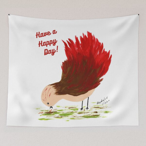 Item preview, HAPPY DAY HUNGRY BIRDIE designed and sold by Art-by-Ahyoka.
