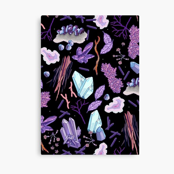 Crystals and stones Canvas Print