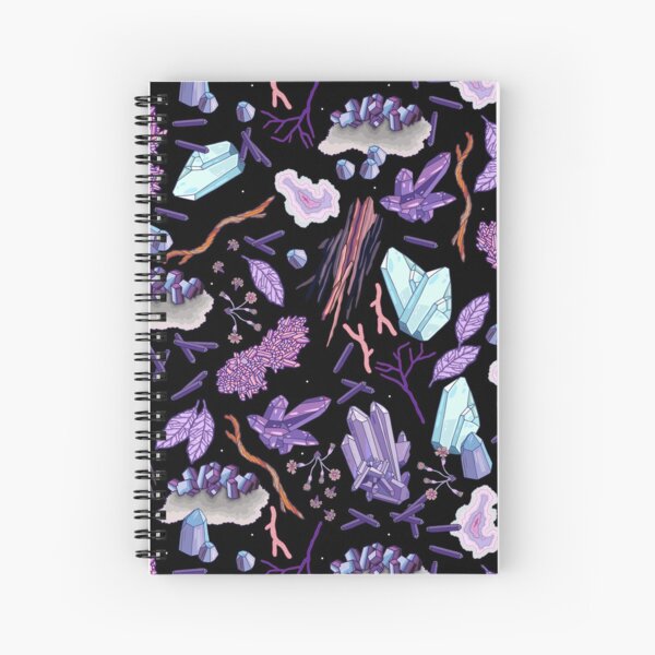 Crystals and stones Spiral Notebook