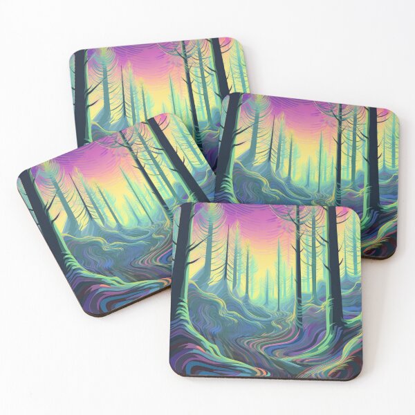 Item preview, Psychedelic Forest Painting  designed and sold by frogg136.